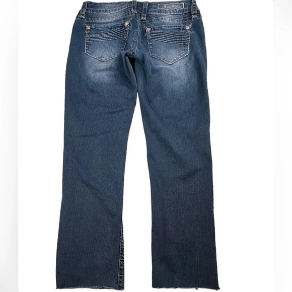 Rock Revival Gia Straight Jeans. Hem has been cut. RAW HEM 27” Inseam. 30” W - Picture 3 of 14
